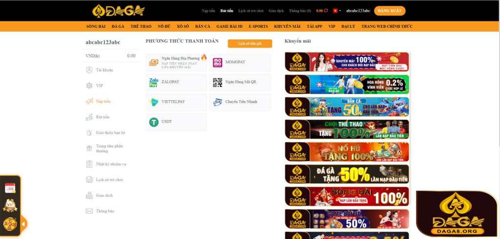 Cách tham gia cược tại DAGA online 