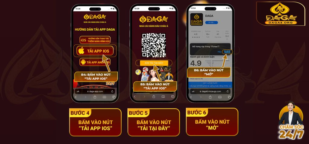 Hướng Dẫn Chi Tiết Cách Tải App Daga về điện thoại IOS và Android