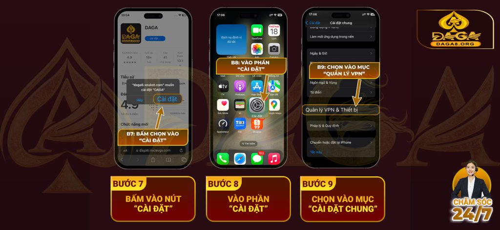 Hướng Dẫn Chi Tiết Cách Tải App Daga về điện thoại IOS và Android