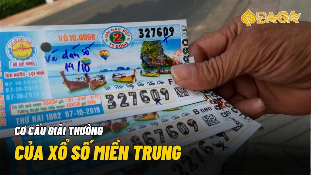 Xổ số miền Trung có 11 giải thưởng từ giải đặc biệt đến giải khuyến khích