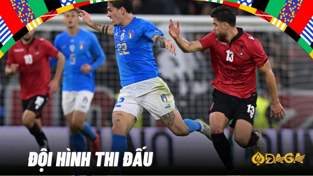 Đội hình thi đấu của Italy vs Albania