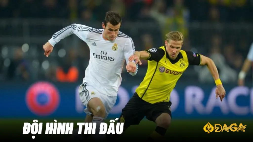 Đội hình thi đấu của Dortmund vs Real Madrid