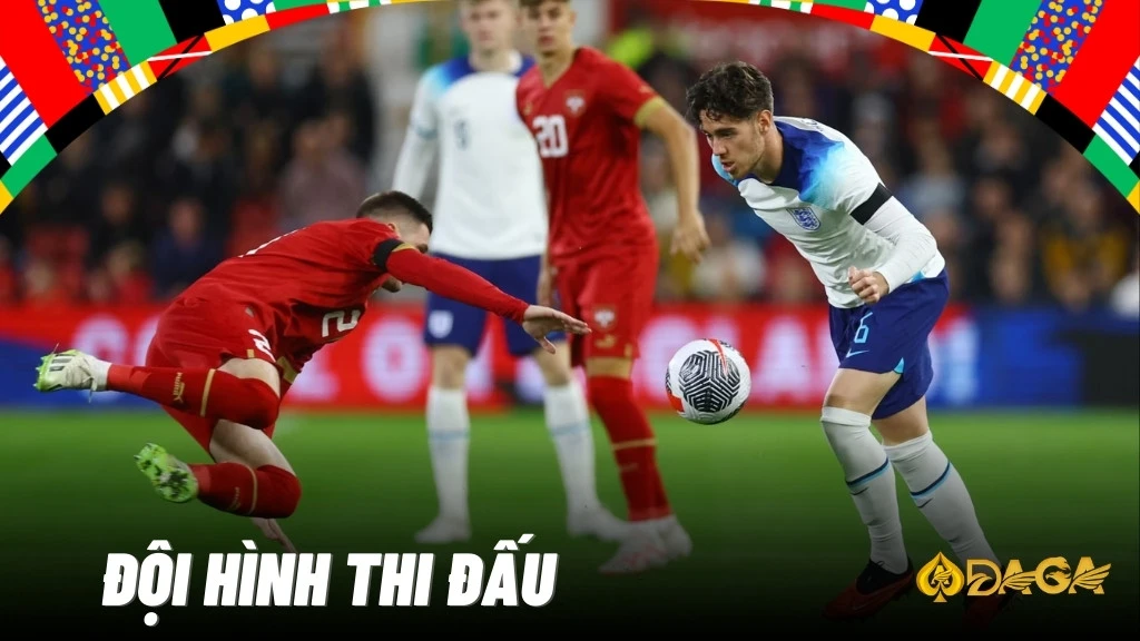 Đội hình thi đấu của Serbia vs Anh