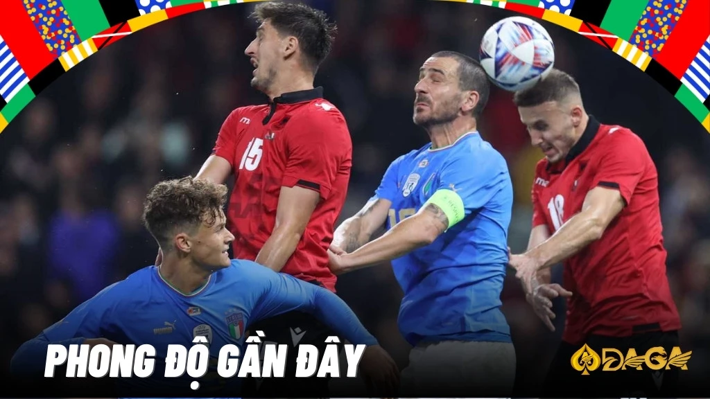 Phong độ gần đây của Italy vs Albania