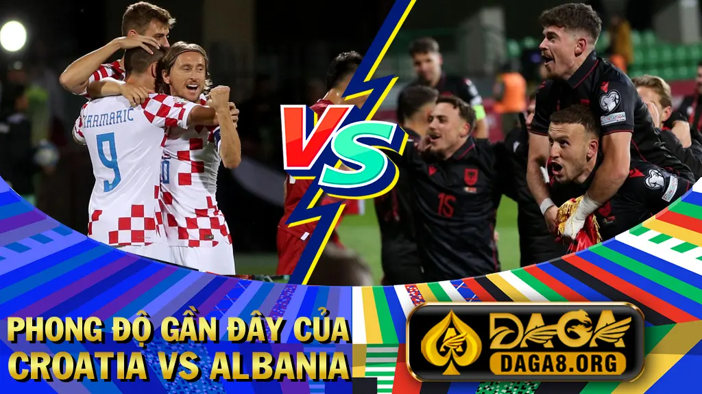 Phong độ gần đây của Croatia vs Albania