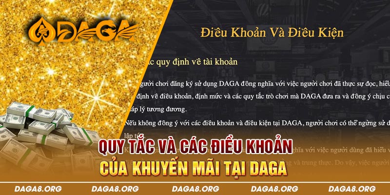 Quy tắc và các điều khoản của khuyến mãi tại daga